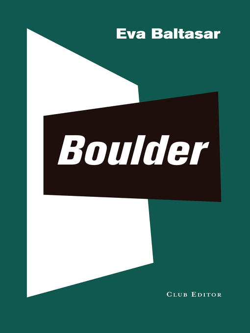 Title details for Boulder by Eva Baltasar - Available